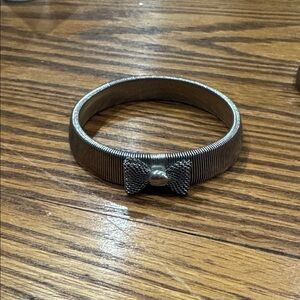 Silver Bow Tie Bracelet
